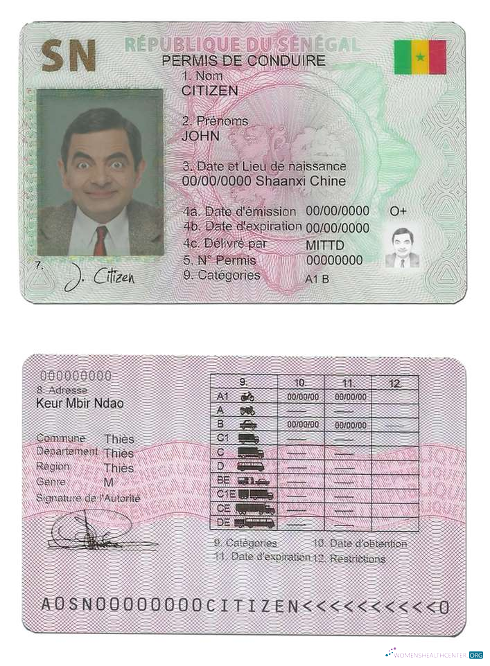 download Senegal driving license